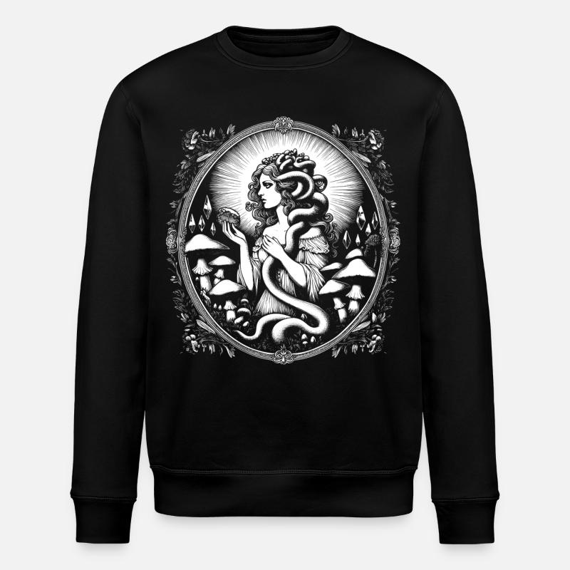 Hexen-Pilz - Stanley/Stella Unisex Bio-Sweatshirt ROLLER - Schwarz