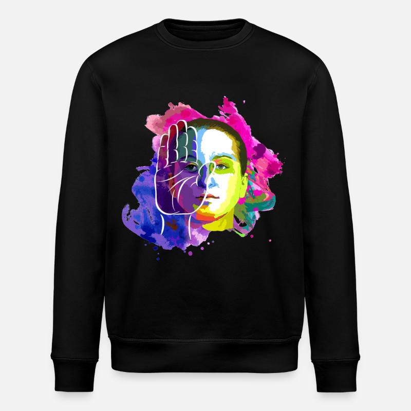 HOWEVER - Stanley/Stella ROLLER Unisex Organic Sweatshirt - black