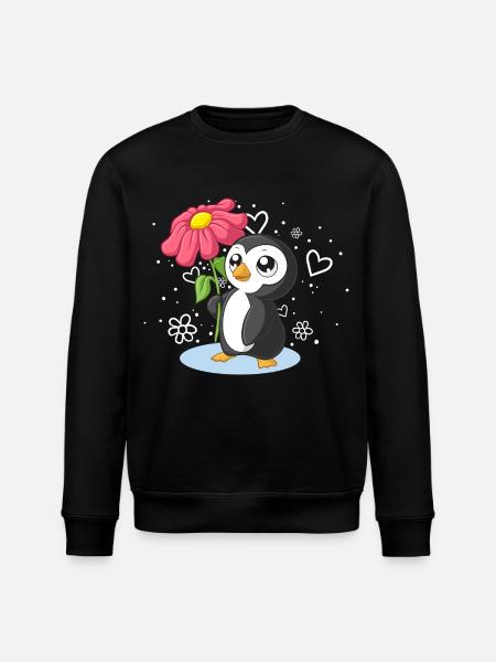 Pinguin Tshirt - Stanley/Stella ROLLER Unisex Organic Sweatshirt - black