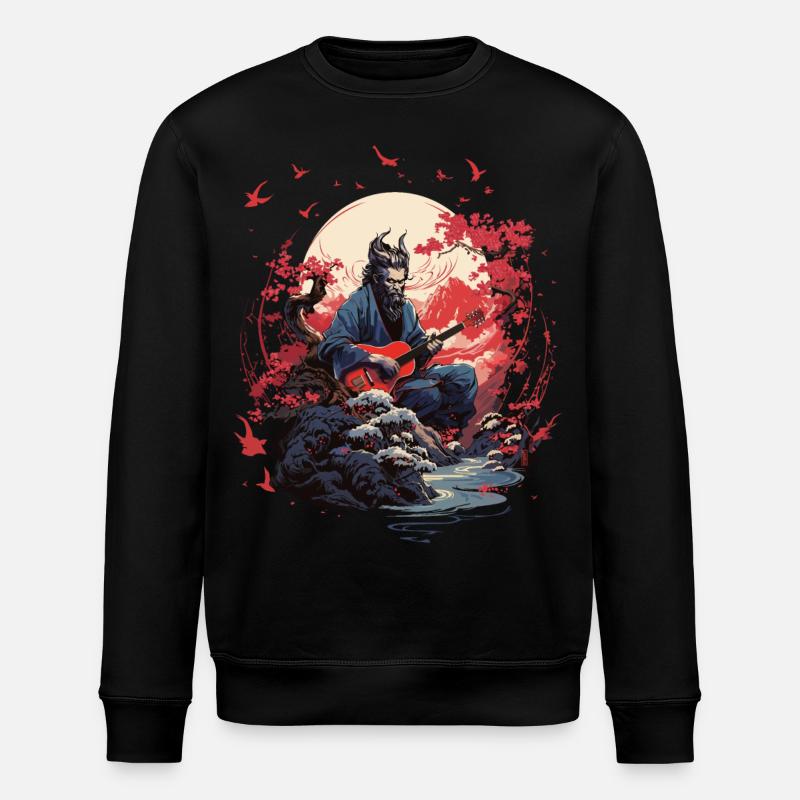 Guitar Oni - Stanley/Stella ROLLER Unisex Organic Sweatshirt - black
