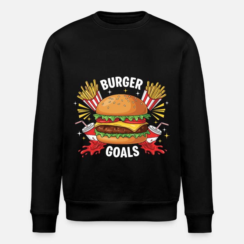 Hamburger Burger - Stanley/Stella Unisex Bio-Sweatshirt ROLLER - Schwarz