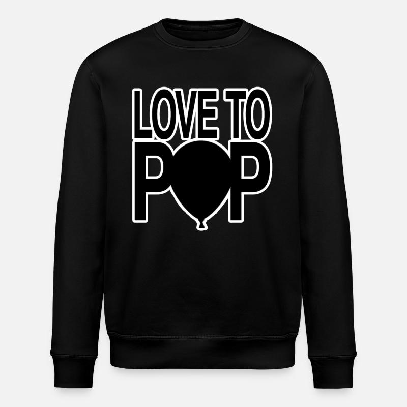 Balloon - Stanley/Stella ROLLER Unisex Organic Sweatshirt - black