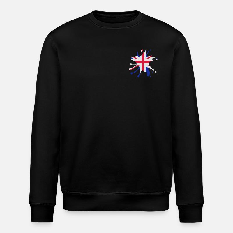 Union Jack blob - Sweat bio ROLLER Stanley/Stella Unisexe - noir