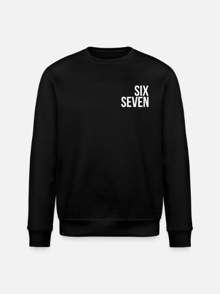 67 "six seven" text - Stanley/Stella Unisex Bio-Sweatshirt ROLLER - Schwarz
