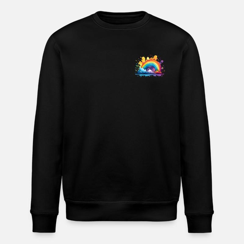 Your Rainbow - Stanley/Stella ROLLER Unisex Organic Sweatshirt - black
