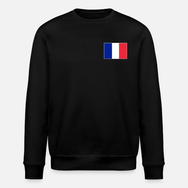 Drapeau de la France - Sweat bio ROLLER Stanley/Stella Unisexe - noir