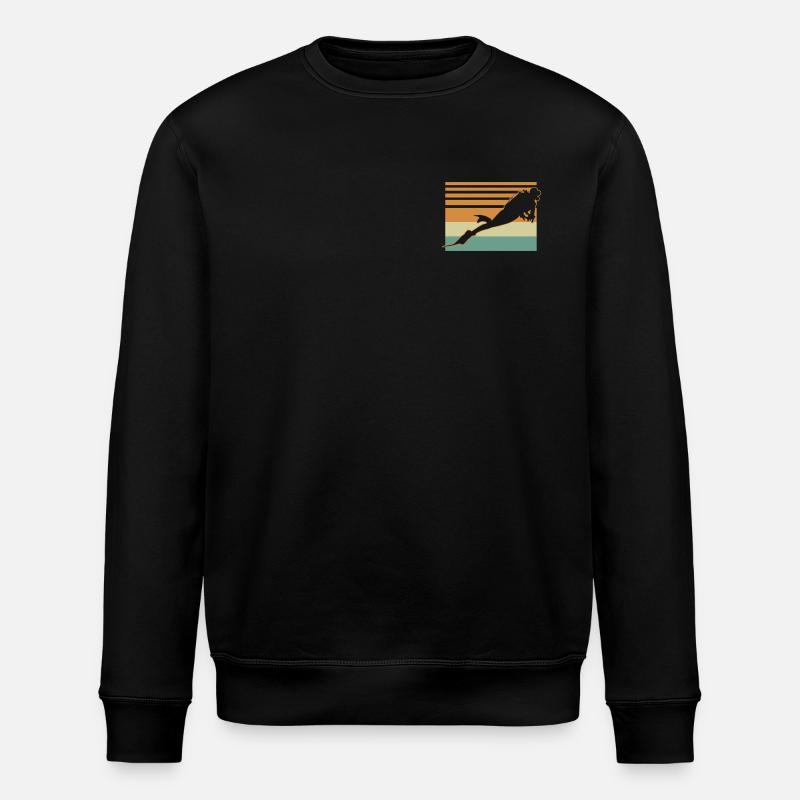 Diver Flag - Stanley/Stella Unisex Bio-Sweatshirt ROLLER - Schwarz