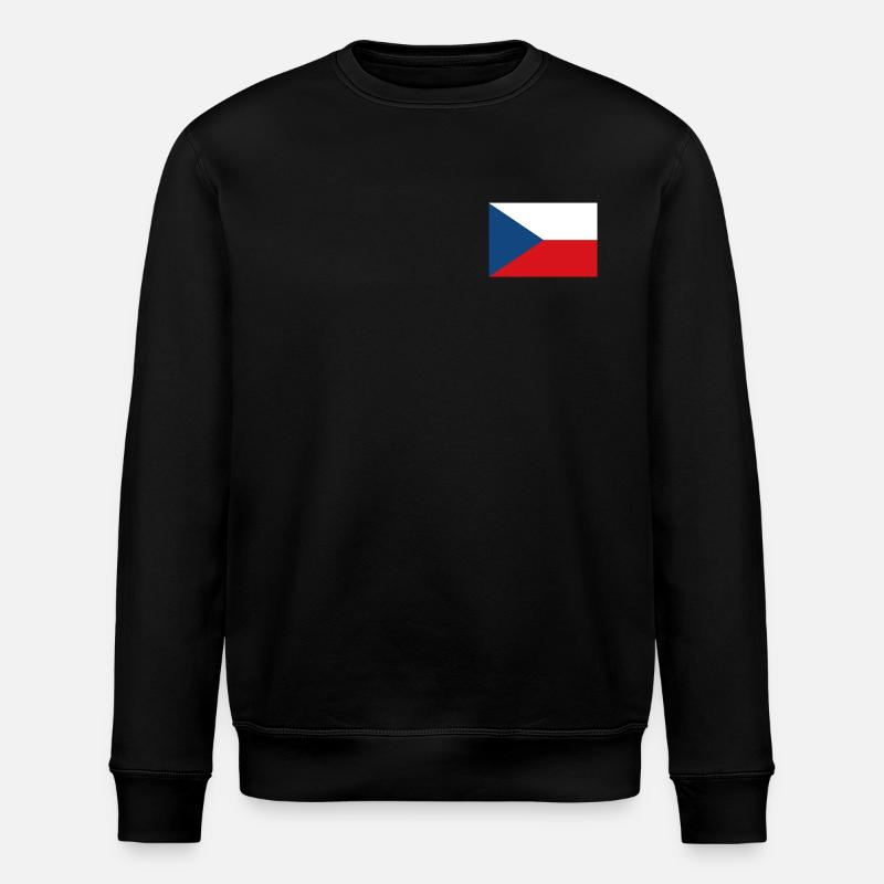 Tschechien Flagge - Stanley/Stella Unisex Bio-Sweatshirt ROLLER - Schwarz