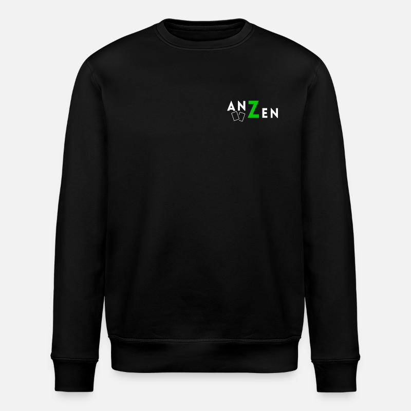 ANZEN Spiele LOGO - Stanley/Stella Unisex Bio-Sweatshirt ROLLER - Schwarz