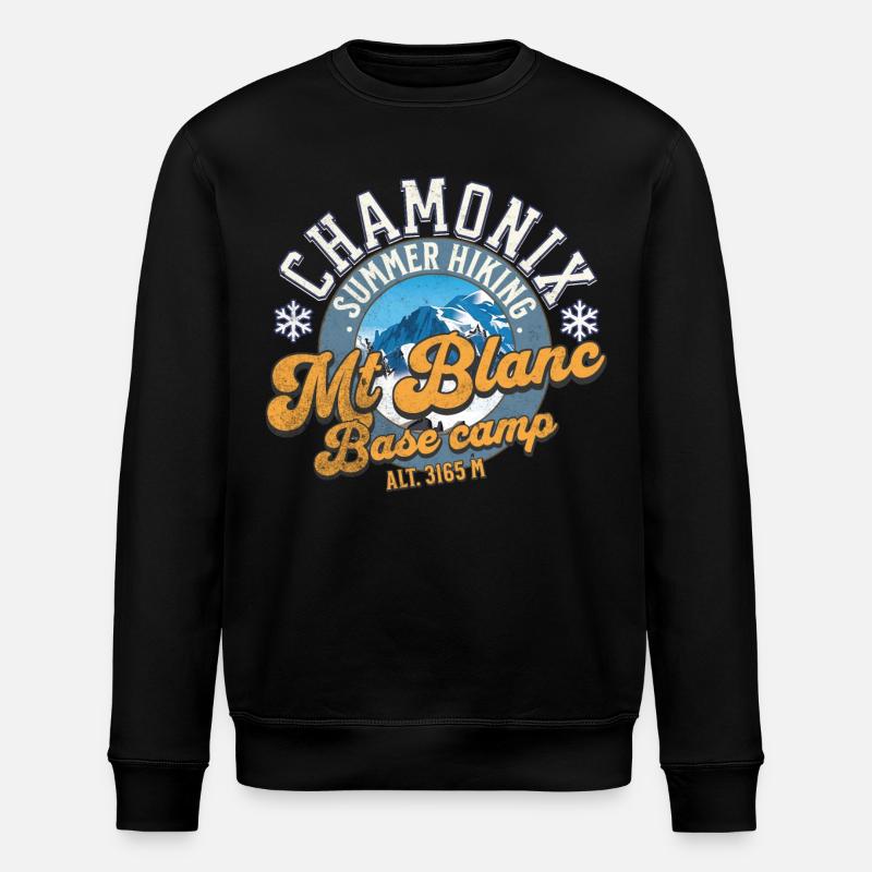 Mt. Blanc Basislager - Stanley/Stella Unisex Bio-Sweatshirt ROLLER - Schwarz