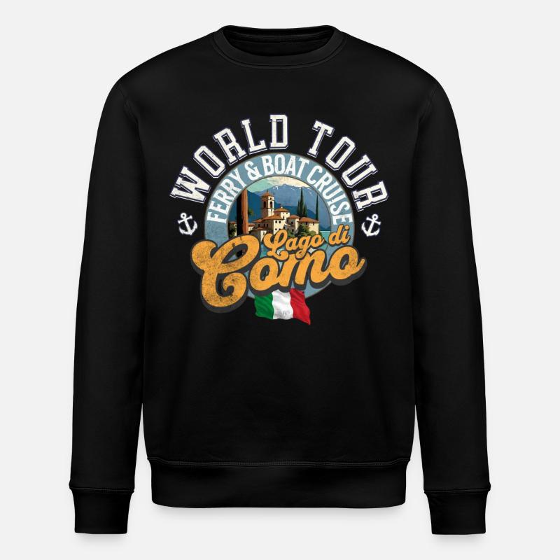 Boat cruise Lago di Como - Sweat bio ROLLER Stanley/Stella Unisexe - noir