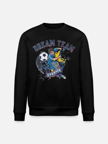 Dreamteam Sverige - Stanley/Stella Unisex Bio-Sweatshirt ROLLER - Schwarz