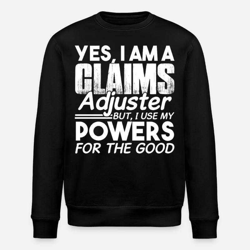 Use Claims Adjuster Powers - Stanley/Stella ROLLER Unisex Organic Sweatshirt - black