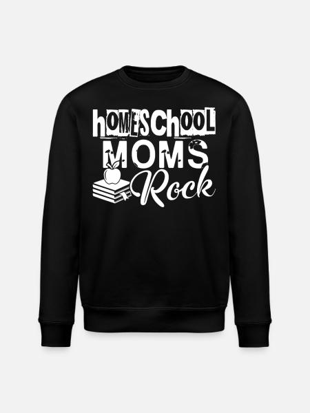Homeschool Homeschool Moms - Stanley/Stella ROLLER Unisex Organic Sweatshirt - black