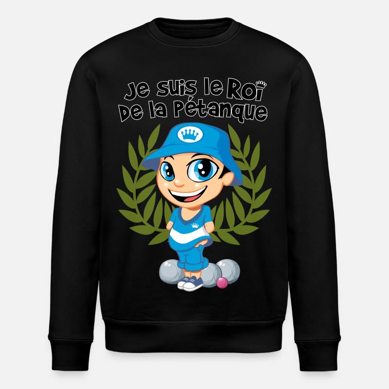 König der Schalen - Stanley/Stella Unisex Bio-Sweatshirt ROLLER - Schwarz
