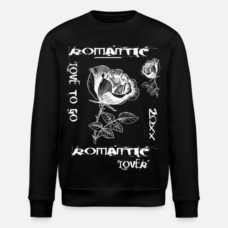 Liebe zu Romantik - Stanley/Stella Unisex Bio-Sweatshirt ROLLER - Schwarz
