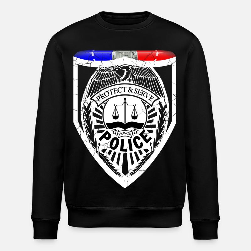 Policier - Sweat bio ROLLER Stanley/Stella Unisexe - noir