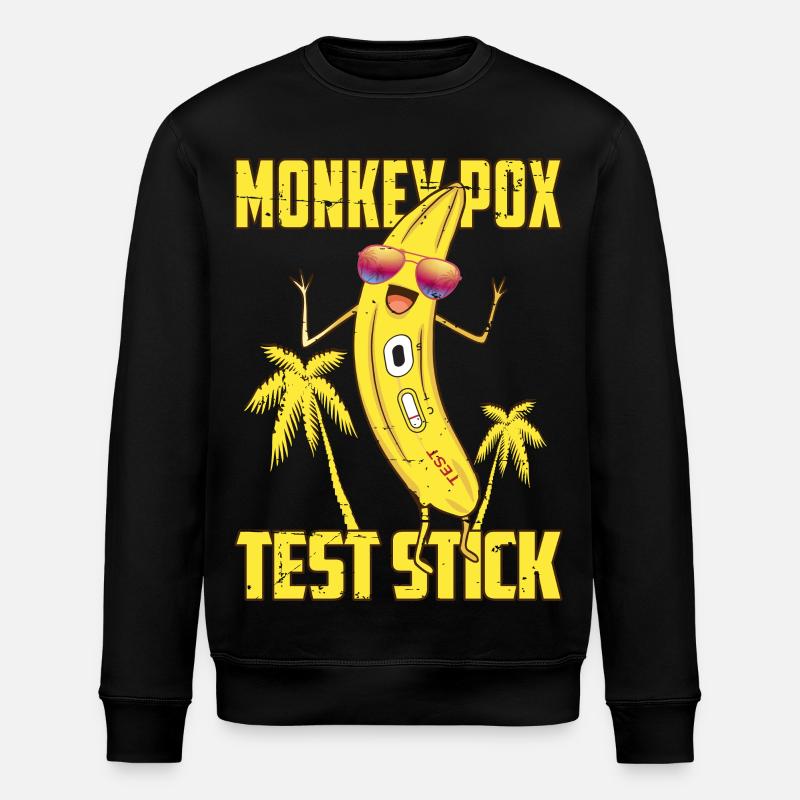 Monkey pox test sticks - Stanley/Stella ROLLER Unisex Organic Sweatshirt - black