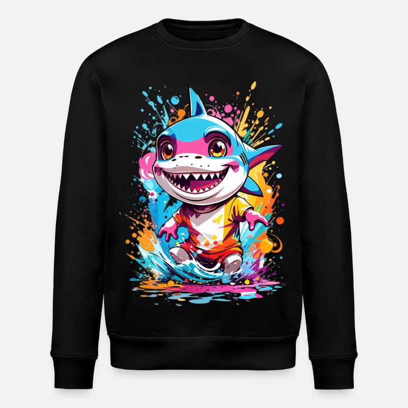 Requin - Sweat bio ROLLER Stanley/Stella Unisexe - noir
