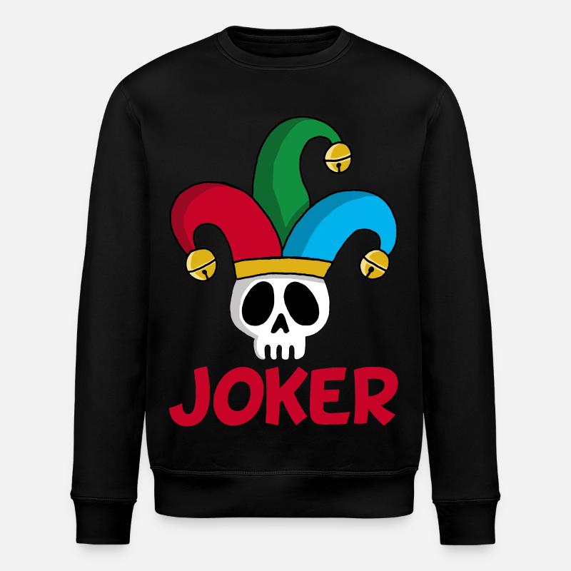 Crâne de joker - Sweat bio ROLLER Stanley/Stella Unisexe - noir