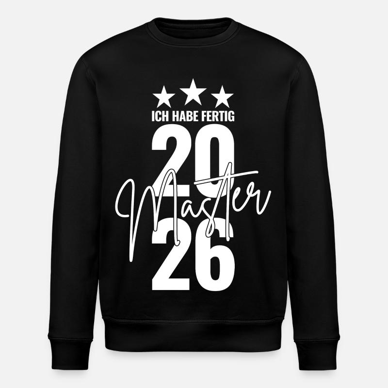 Maîtrise 2026 J’ai terminé - Sweat bio ROLLER Stanley/Stella Unisexe - noir