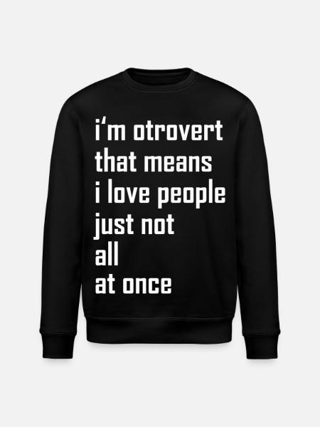 otroverted - Stanley/Stella ROLLER Unisex Organic Sweatshirt - black