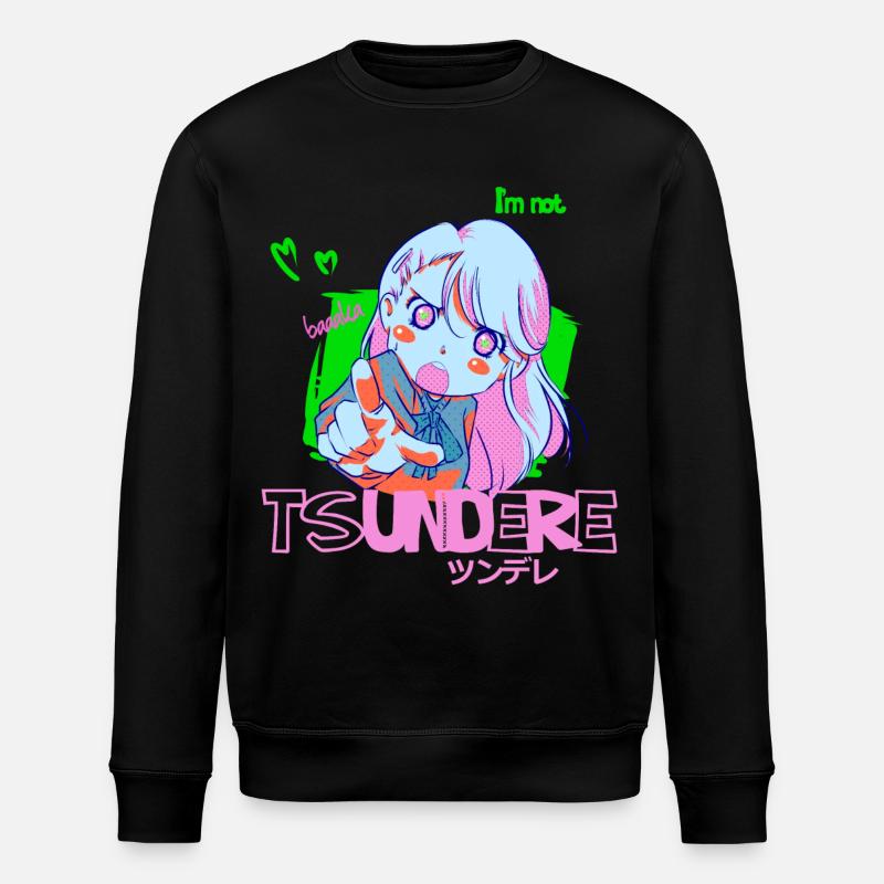 tsundere - Stanley/Stella Unisex Bio-Sweatshirt ROLLER - Schwarz