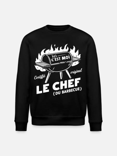 I'm the leader - Stanley/Stella ROLLER Unisex Organic Sweatshirt - black