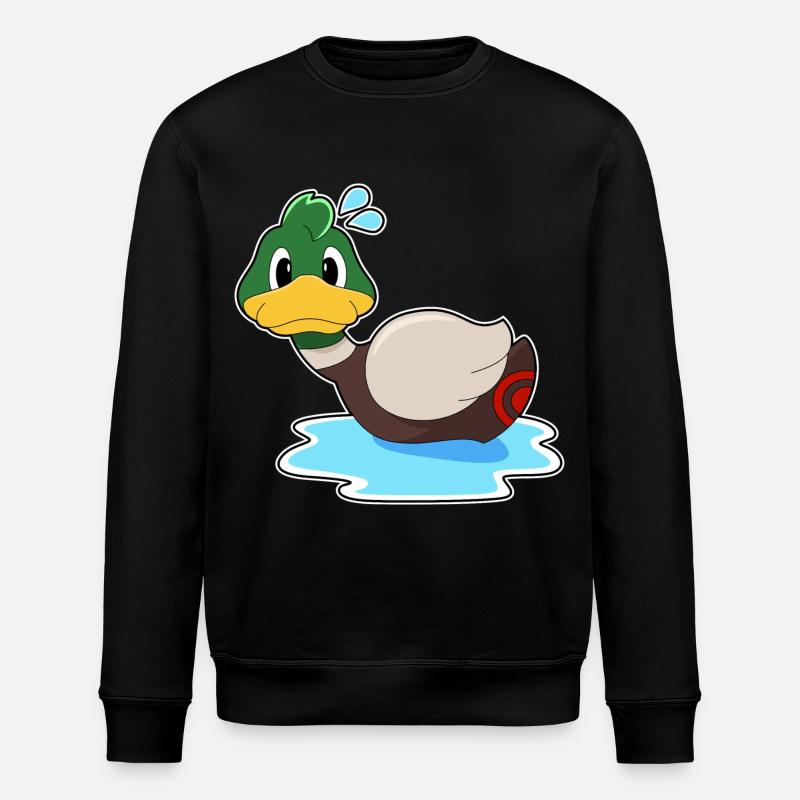 Nage en canard - Sweat bio ROLLER Stanley/Stella Unisexe - noir
