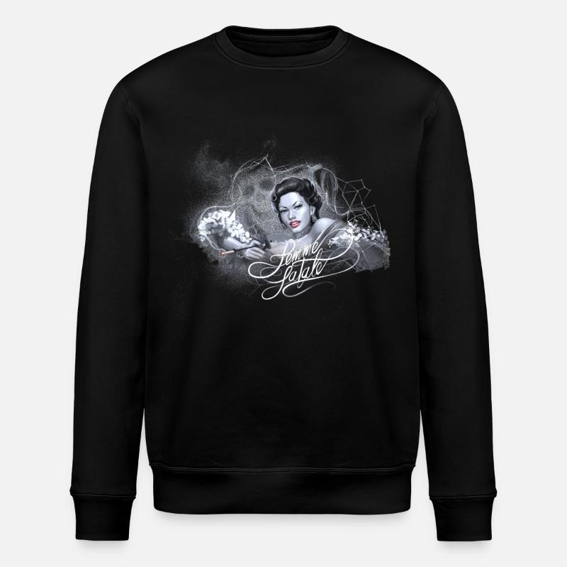 femmefatale - Stanley/Stella Unisex Bio-Sweatshirt ROLLER - Schwarz