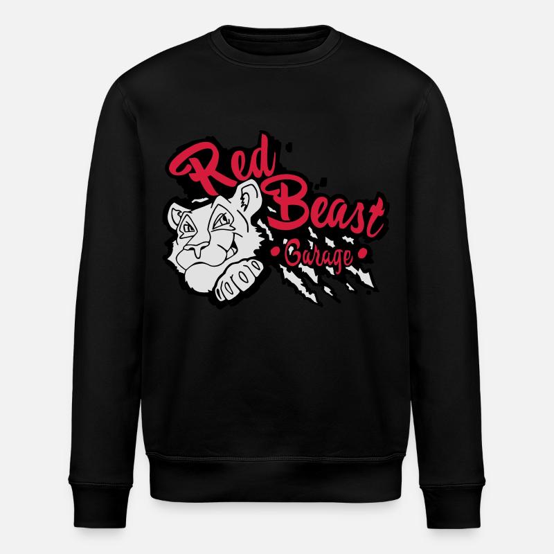 Red Beast Garage - Sweat bio ROLLER Stanley/Stella Unisexe - noir