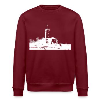 Sparrenburg Bielefeld - Stanley/Stella ROLLER Unisex Organic Sweatshirt - burgundy - Front - Nik (191cm)