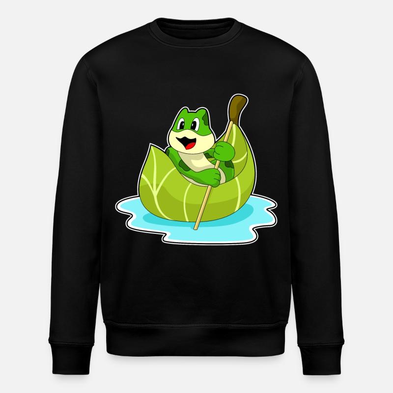 Bateau grenouille - Sweat bio ROLLER Stanley/Stella Unisexe - noir