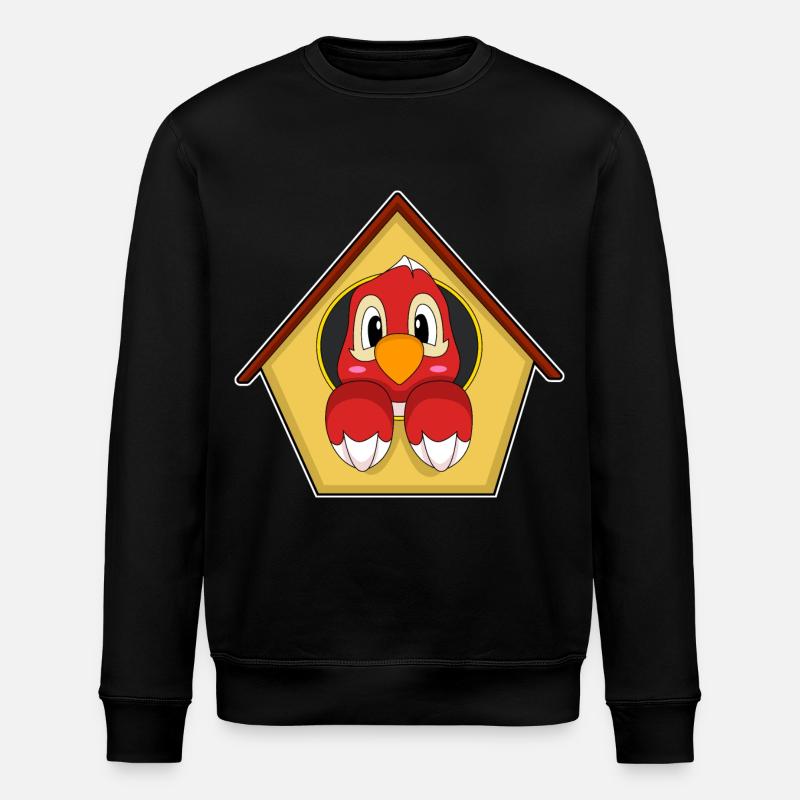 Parrot Aviary - Stanley/Stella ROLLER Unisex Organic Sweatshirt - black