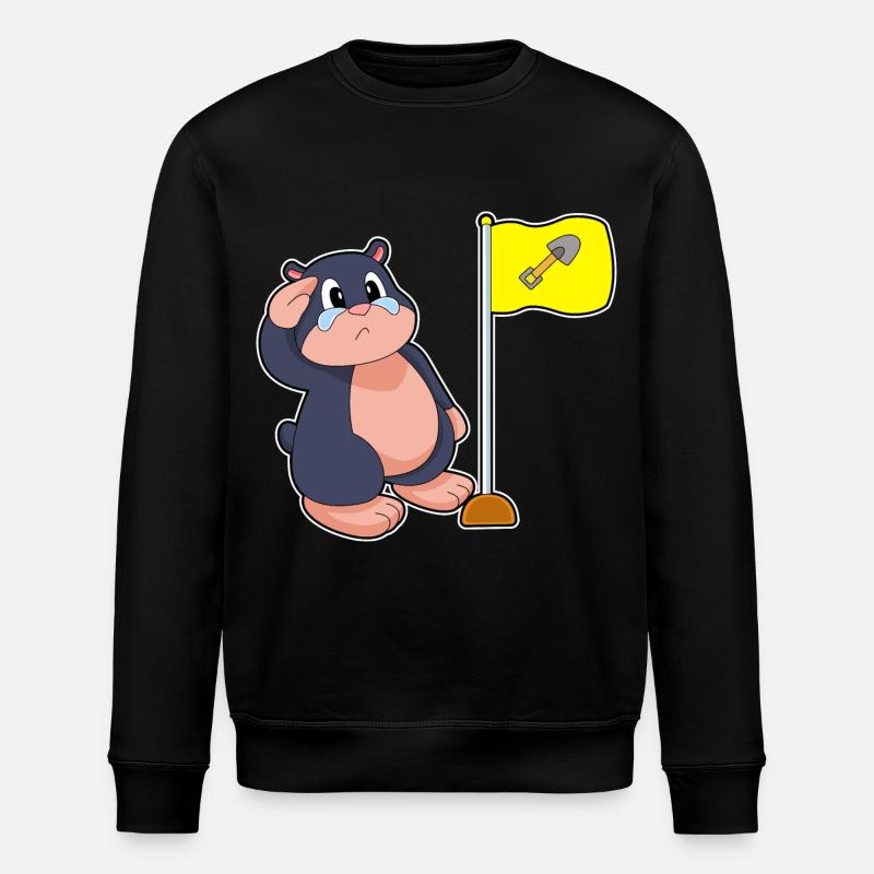 Mole flag - Stanley/Stella ROLLER Unisex Organic Sweatshirt - black