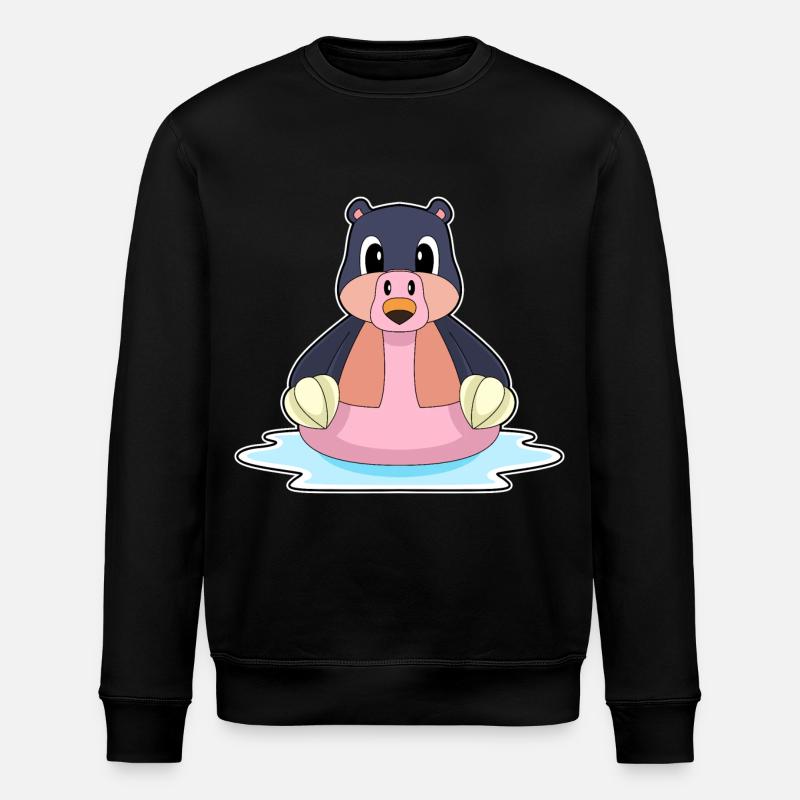 Mole Flamingo - Stanley/Stella ROLLER Unisex Organic Sweatshirt - black