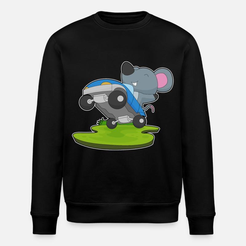 Mouse Auto - Stanley/Stella ROLLER Unisex Organic Sweatshirt - black