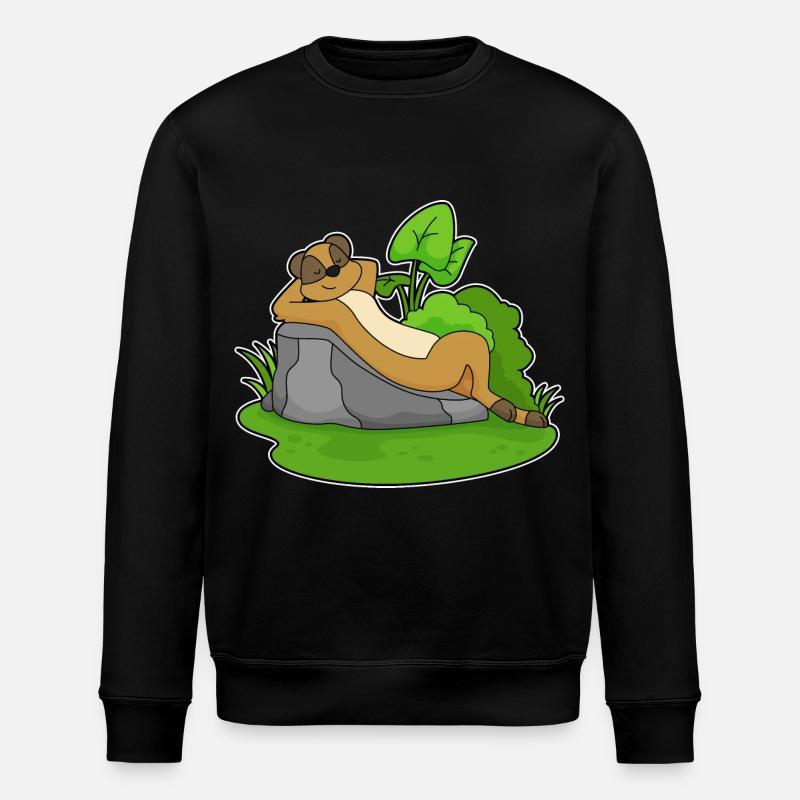 Suricates Chilling Rocks - Sweat bio ROLLER Stanley/Stella Unisexe - noir
