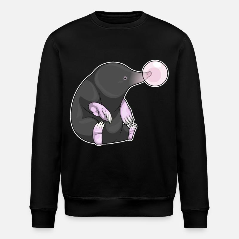 Mole chewing gum - Stanley/Stella ROLLER Unisex Organic Sweatshirt - black