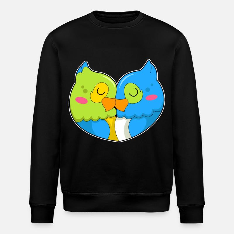 Parrot Love - Stanley/Stella ROLLER Unisex Organic Sweatshirt - black