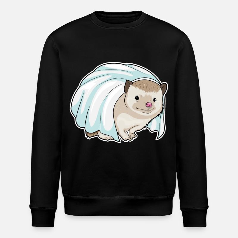 Hedgehog Bride Wedding - Stanley/Stella ROLLER Unisex Organic Sweatshirt - black