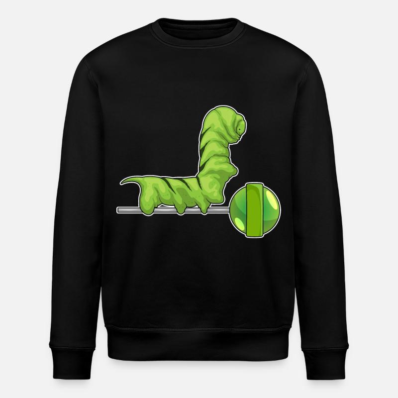 Caterpillar lollipop - Stanley/Stella ROLLER Unisex Organic Sweatshirt - black