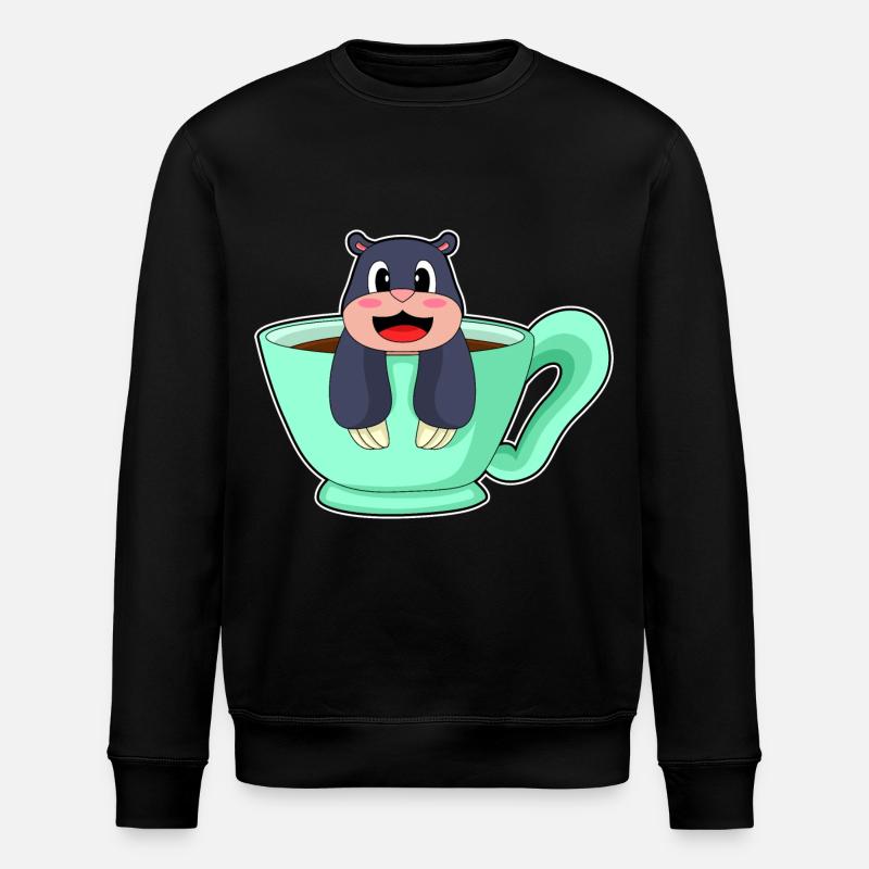 Café taupe - Sweat bio ROLLER Stanley/Stella Unisexe - noir