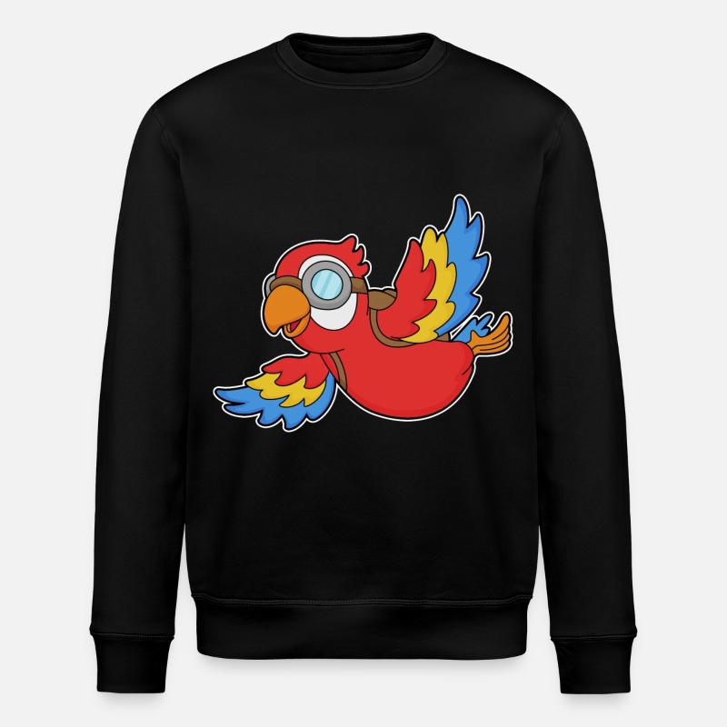 Parrot Goggles Backpack - Stanley/Stella ROLLER Unisex Organic Sweatshirt - black