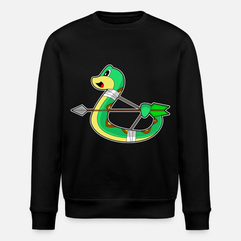 Arc d’archer serpent - Sweat bio ROLLER Stanley/Stella Unisexe - noir