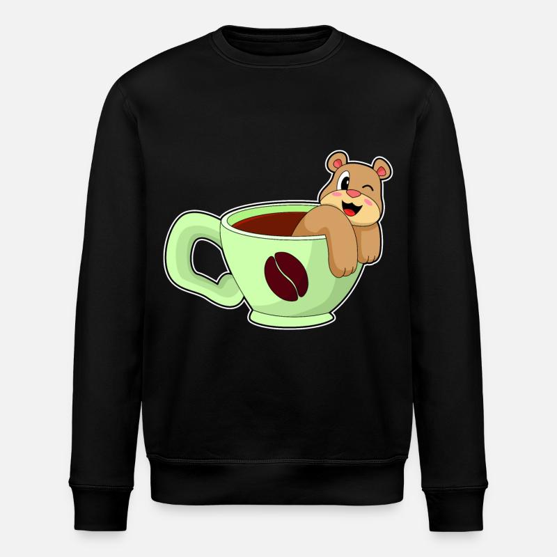 Café d’ours - Sweat bio ROLLER Stanley/Stella Unisexe - noir