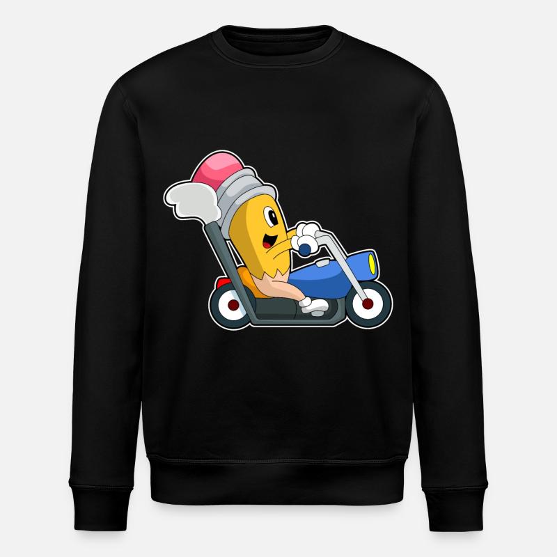 Moto Pencil - Sweat bio ROLLER Stanley/Stella Unisexe - noir