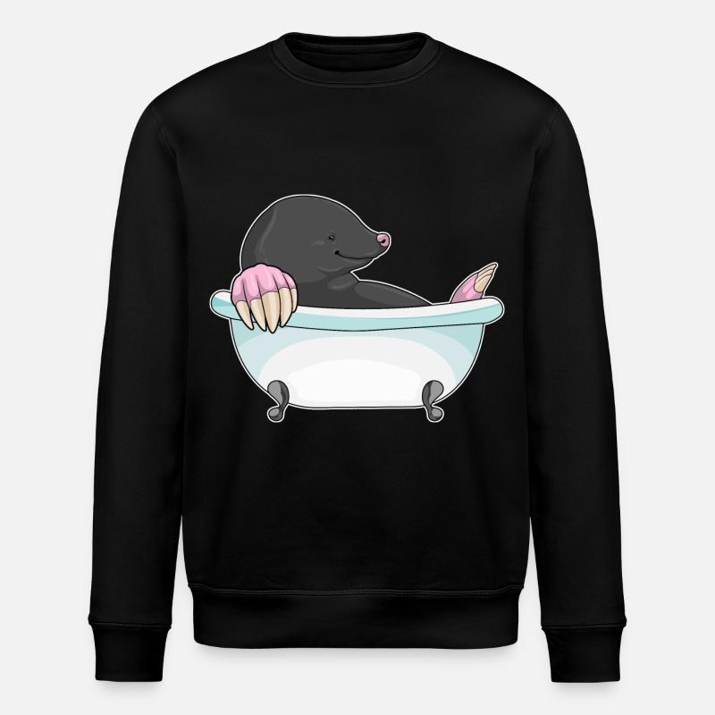 Mole bathtub - Stanley/Stella ROLLER Unisex Organic Sweatshirt - black