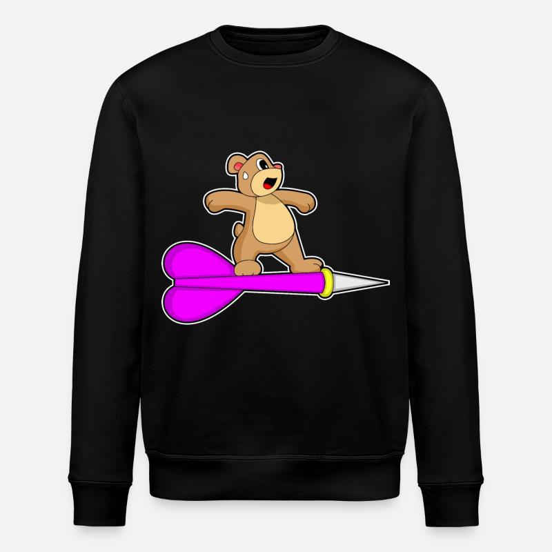 Fléchette d’ours - Sweat bio ROLLER Stanley/Stella Unisexe - noir