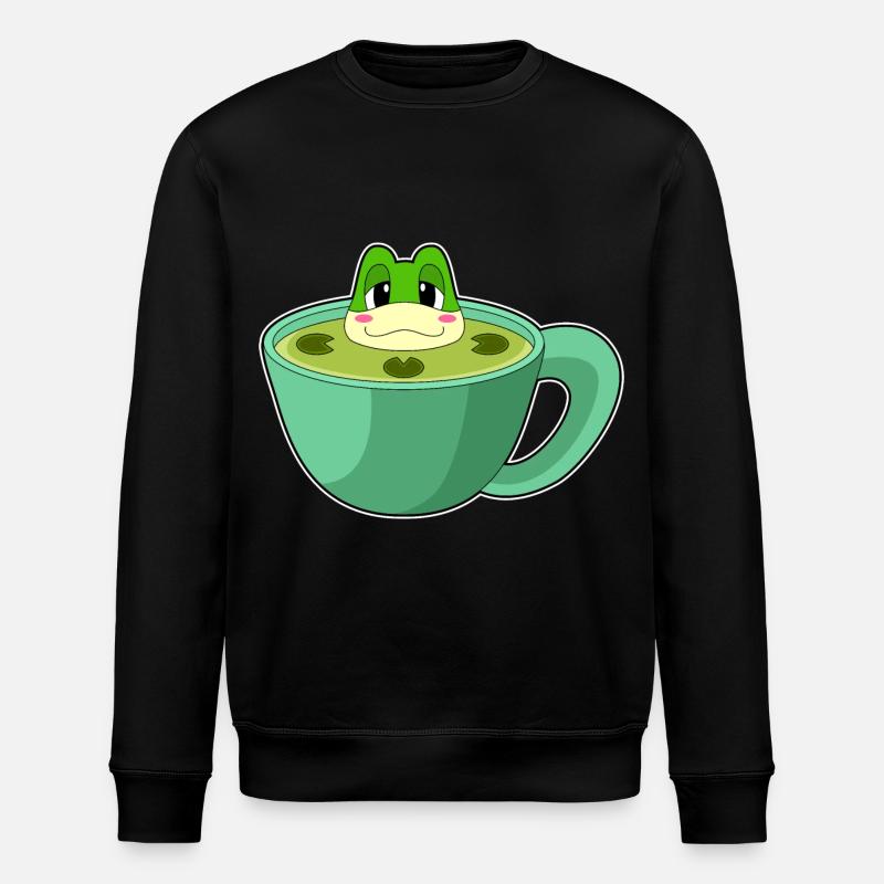Grenouille étang tasse à café - Sweat bio ROLLER Stanley/Stella Unisexe - noir